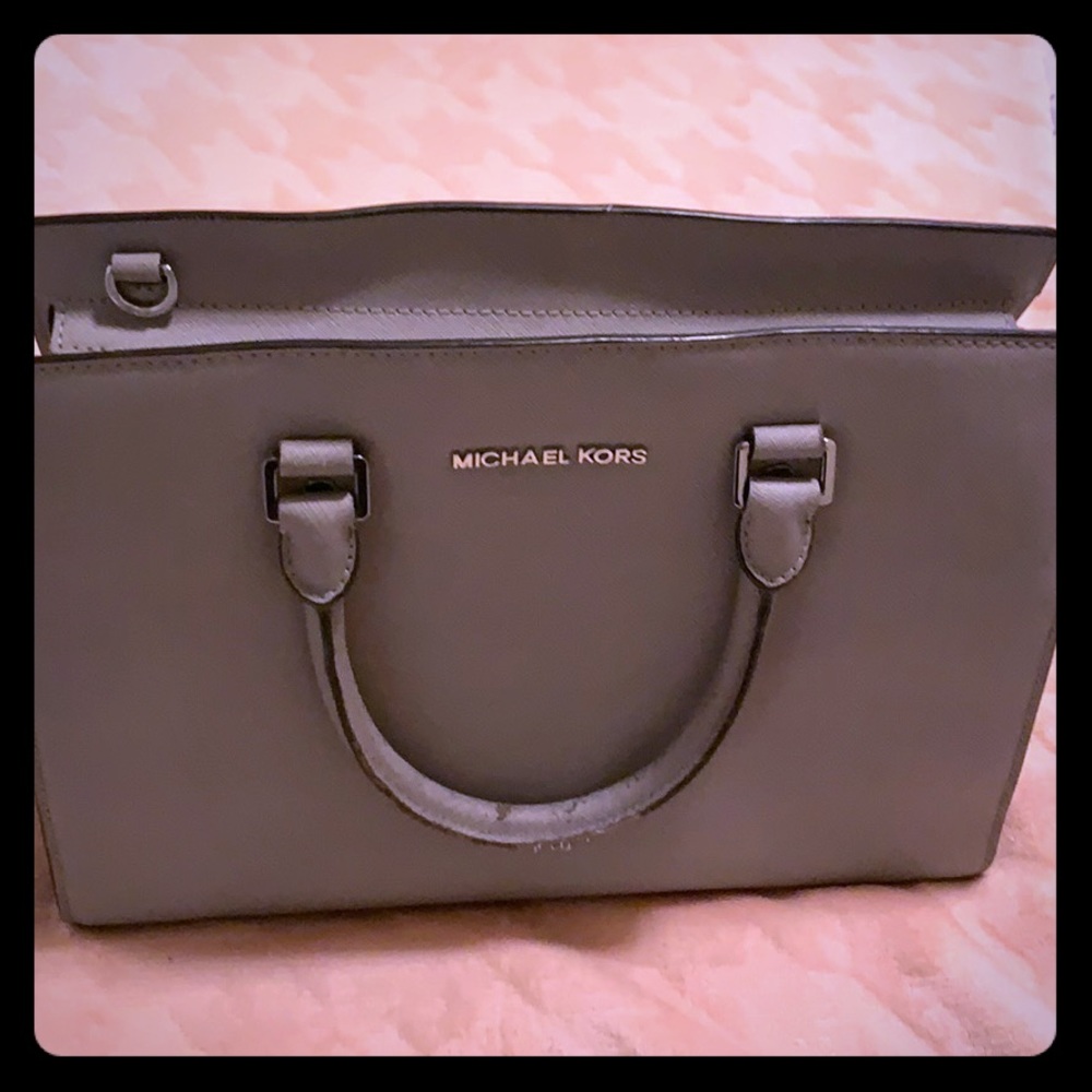 Michael KORS Grey Bag ...smoke free home...EUC